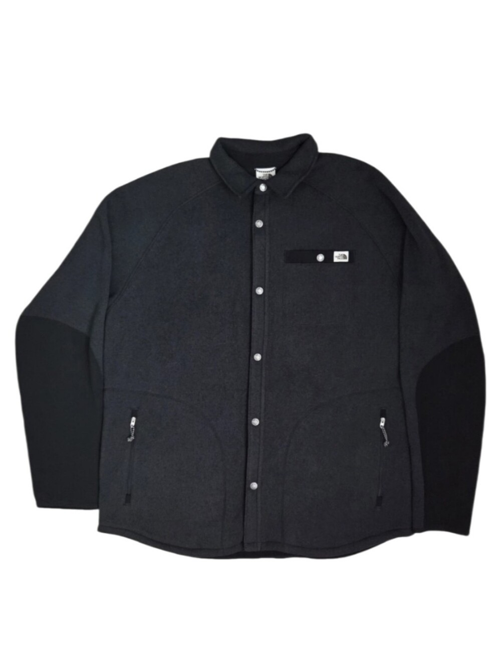 The North Face Gordon Lyons Shacket Fleece Casual Men's Size XL Heather Black
